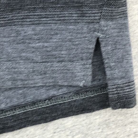 Open Trails Shirt Mens Medium Black Striped Polo Short Sleeve Collared - Picture 9 of 9